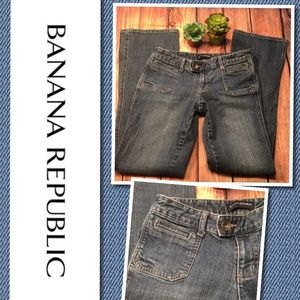 BANANA REPUBLIC Stretch Denim Blue Jeans size 6
